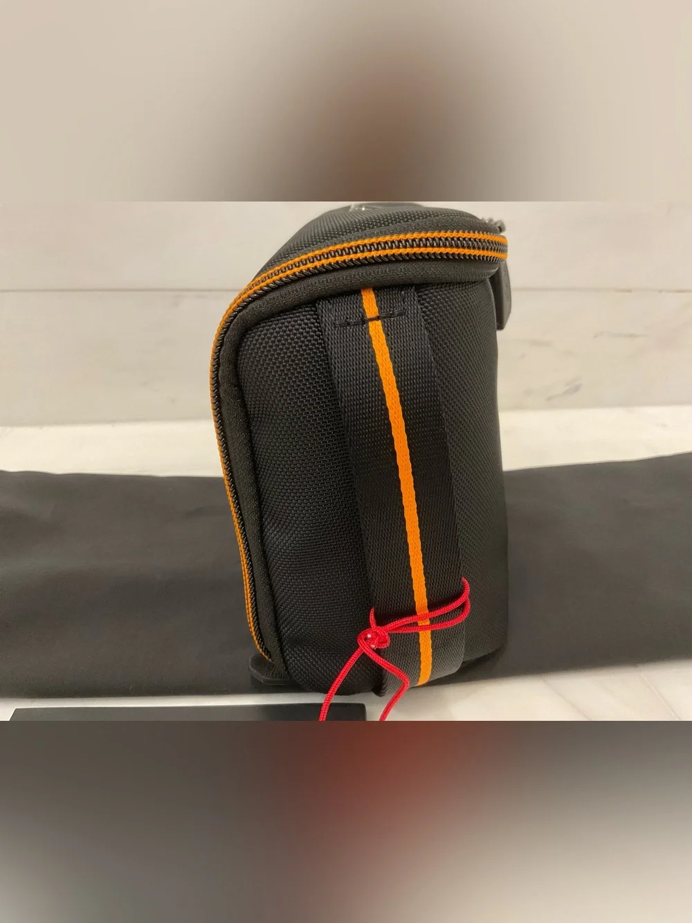 NEW Tumi McLaren REMEX 10.0” x 5.25” Accessory Kit Bag - BLACK & PAPAYA ORANGE